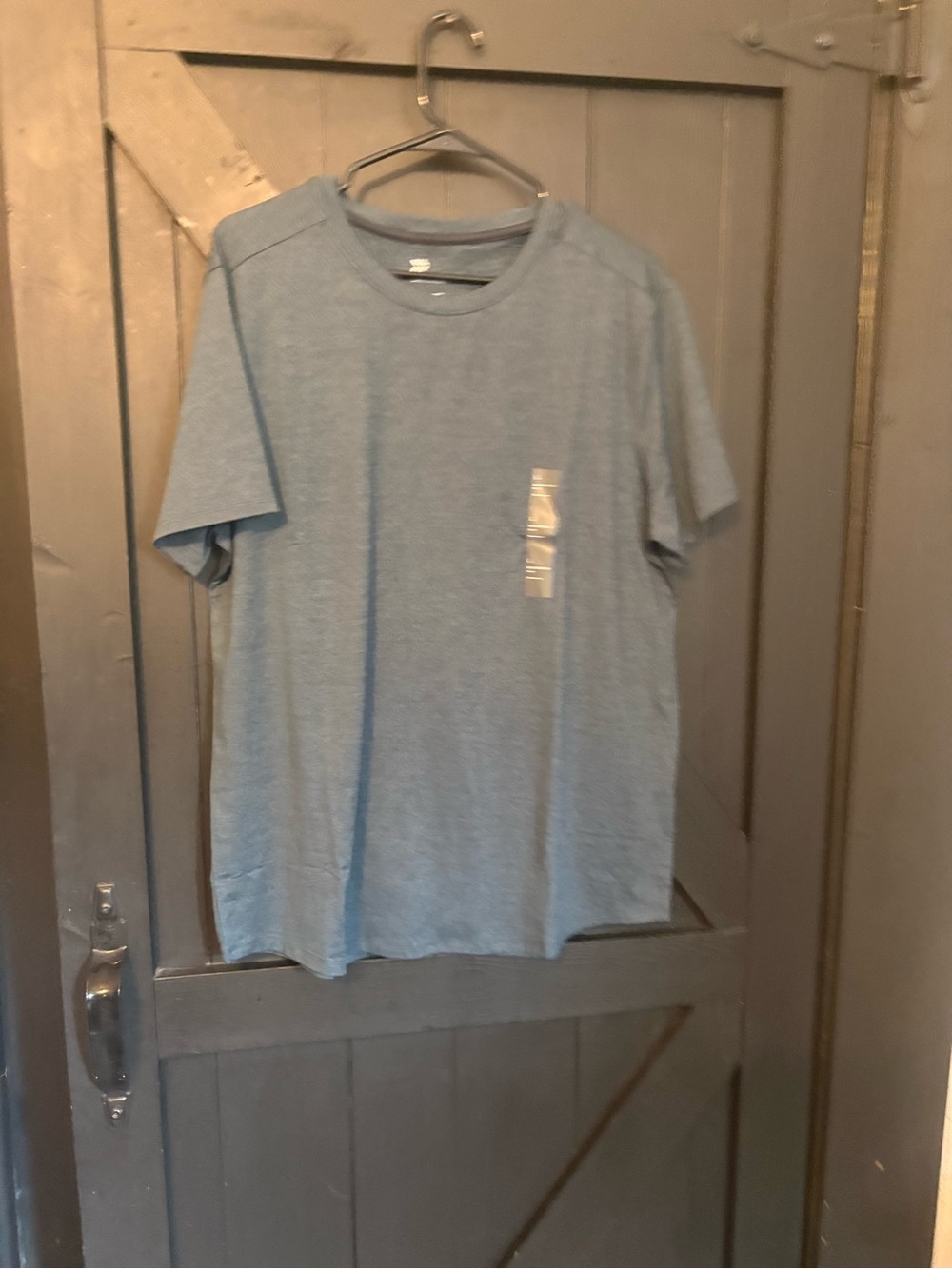 all in motion Men's Short Sleeve Crew T-Shirt in Heather Blue